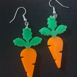 Handmade Carrot Earrings