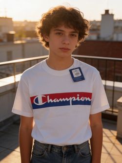 Champion Logo Graphic T-Shirt White