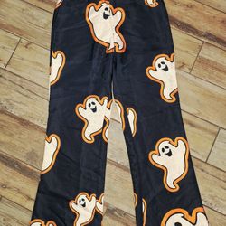 Mid rise Boho Straight Baggy Comfort Leg Halloween Jeans Style Pants with Pockets Size Medium