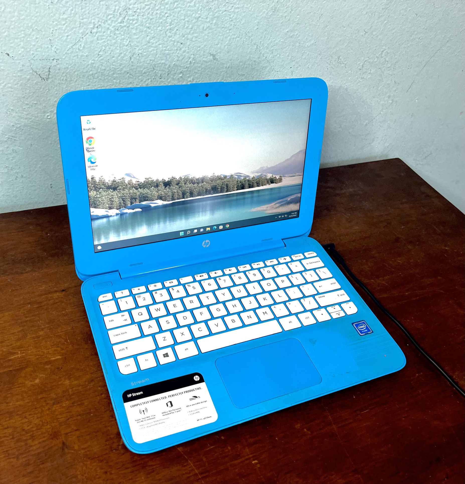 Light Blue HP 11.6” Laptop Computer with Windows 11 