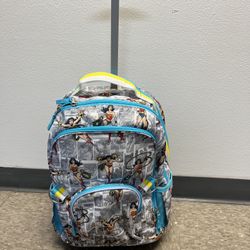 Rare Discontinued Pottery Barn Wonder Woman Rolling Backpack