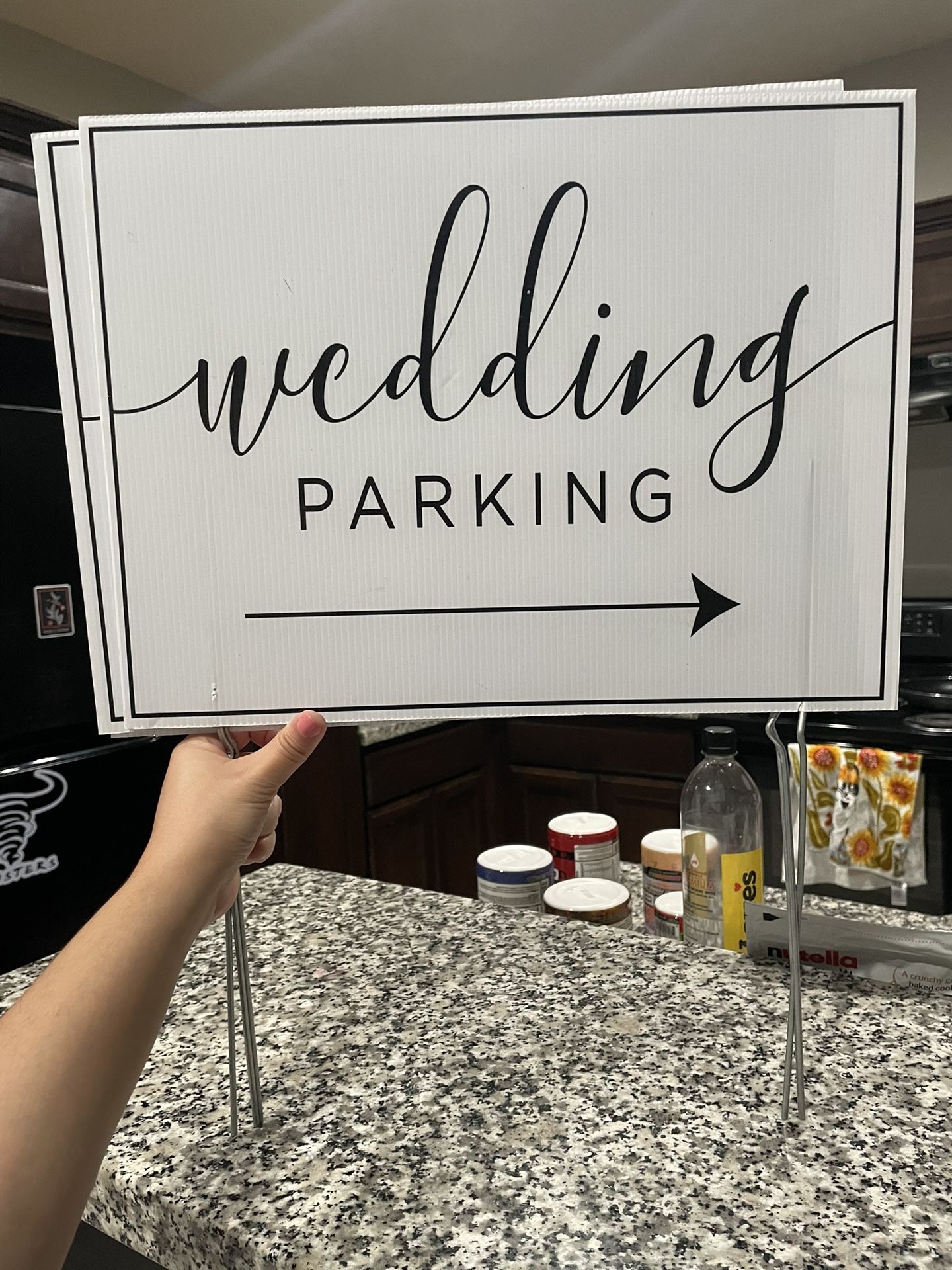 Wedding Parking Signs