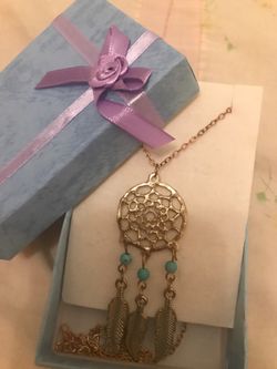 Dream catcher necklace