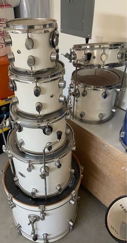 White Drum Kit Shell Pack 7 pc