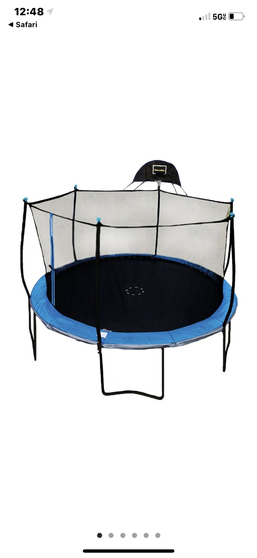 14 Foot Trampoline With Basketball Hoop Brand New 