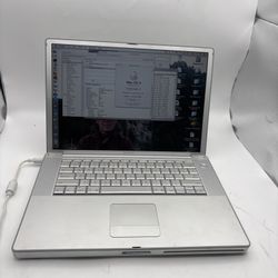 Apple PowerBook G4 A1106 15" 1.5GHz 1GB RAM 74GB HD macOS 10.4.11 Good Battery