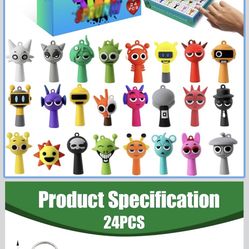 Action Figures Mystery Box,Advent Calendar 2025,24 PCS Surprise Action Figures Keychain Set,Collectible Mini Dolls for Boys and Girls,Party Favors Hol