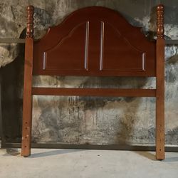 Wooden Twin Headboard And Frame 