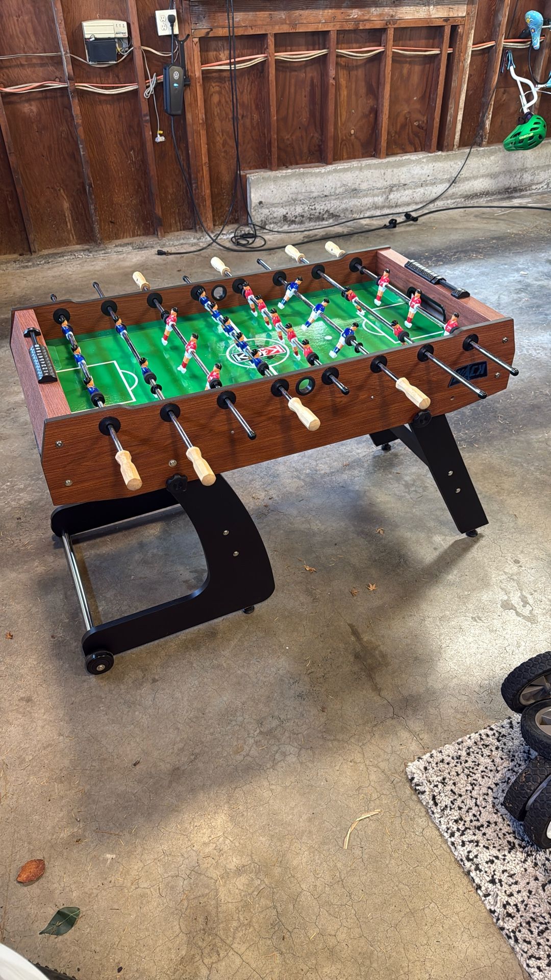 Newly Assembled Foldable Foosball Table 