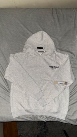 White oatmeal essentials hoodie