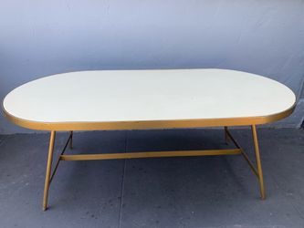 Gold trim coffee table