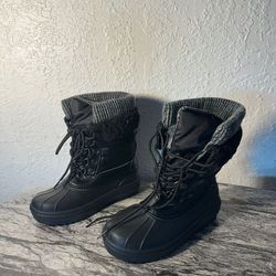 Black Winter Boots For Kids