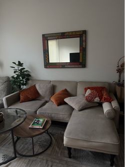 White sectional couch