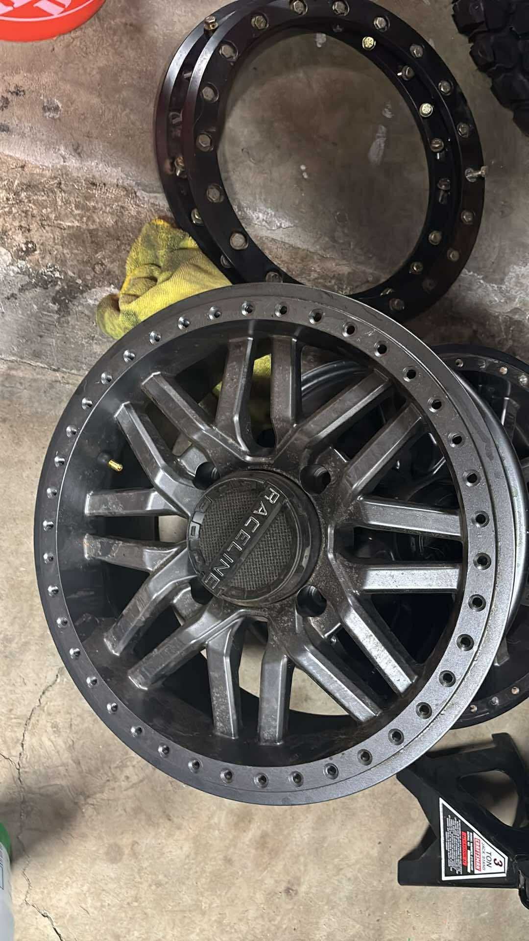 (6) 15" Raceline Ryno Beadlock Wheels (Can Am Or Honda Talon)