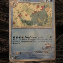 Pokemon Feraligatr Illustration Contrast 2024 Promo Pack 