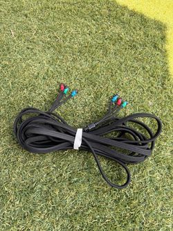 Component Video Cable Braided Black Long