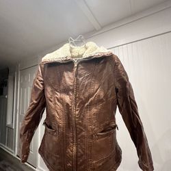 Faux Leather Ana Jacket women's Size small 