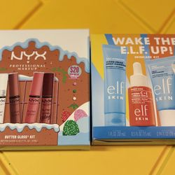 Nyx Buttergloss Lipgloss Set & E.L.F Skin Care Set