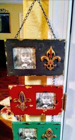 Fleur Di Lis  Trio Picture Frames
