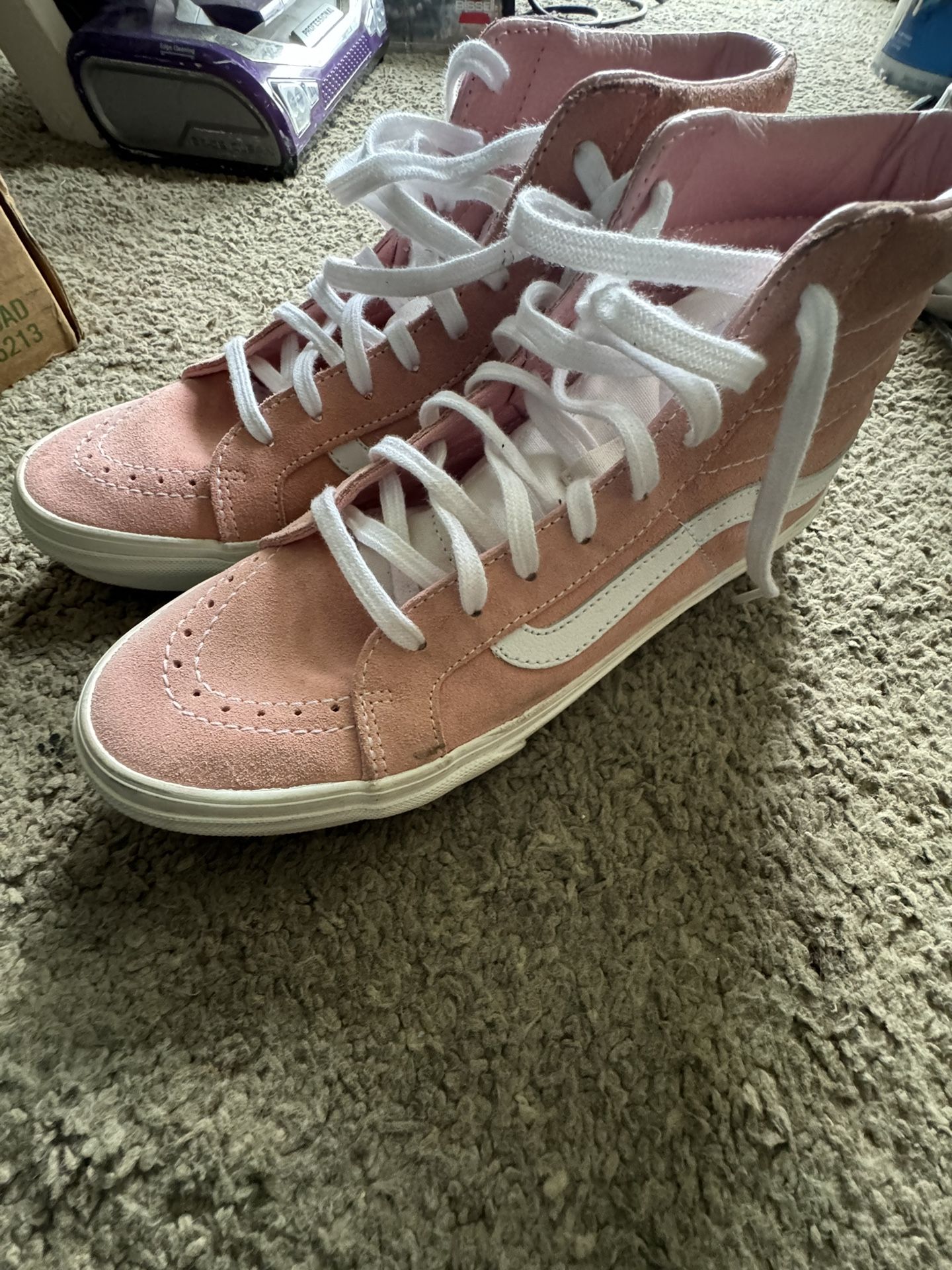 Pink Vans Sk8-hi Men’s 6.5 