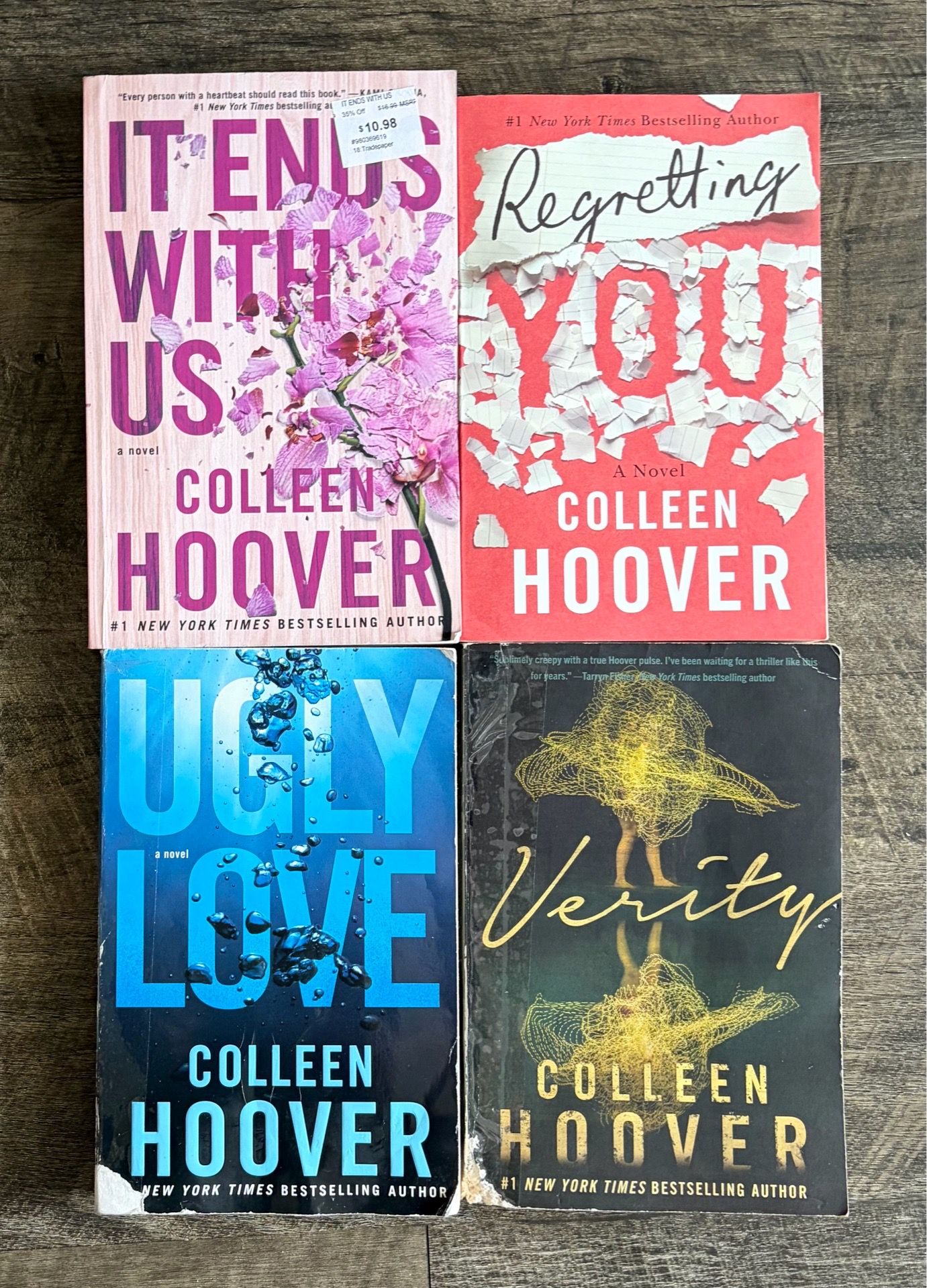 Colleen Hoover Books (Lot of 4)