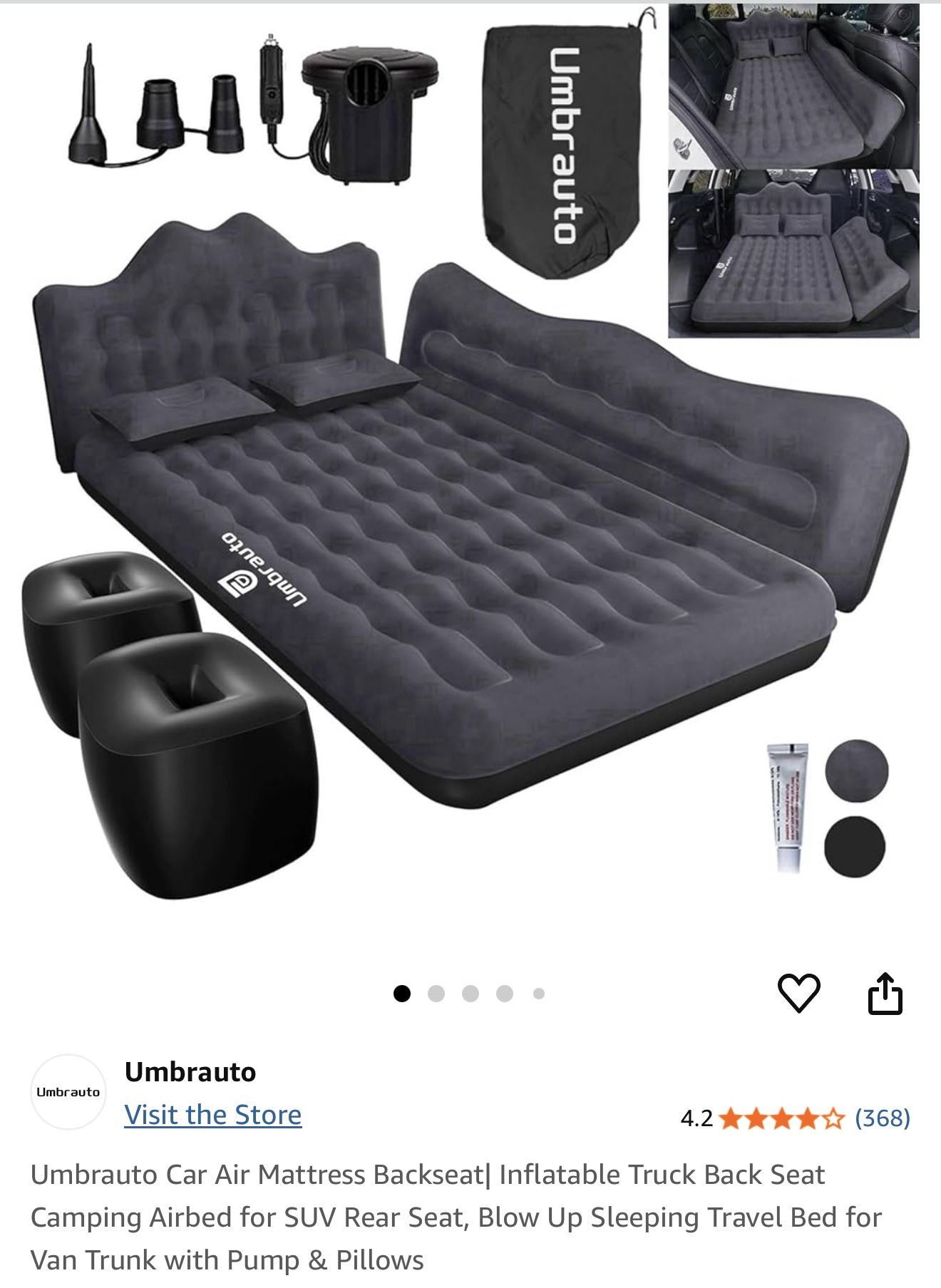 Umbrauto Car Air Mattress Backseat