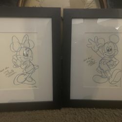 Mickey and Minnie Lithographs