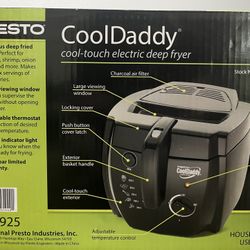 New Presto CoolDaddy Electric Deep Fryer