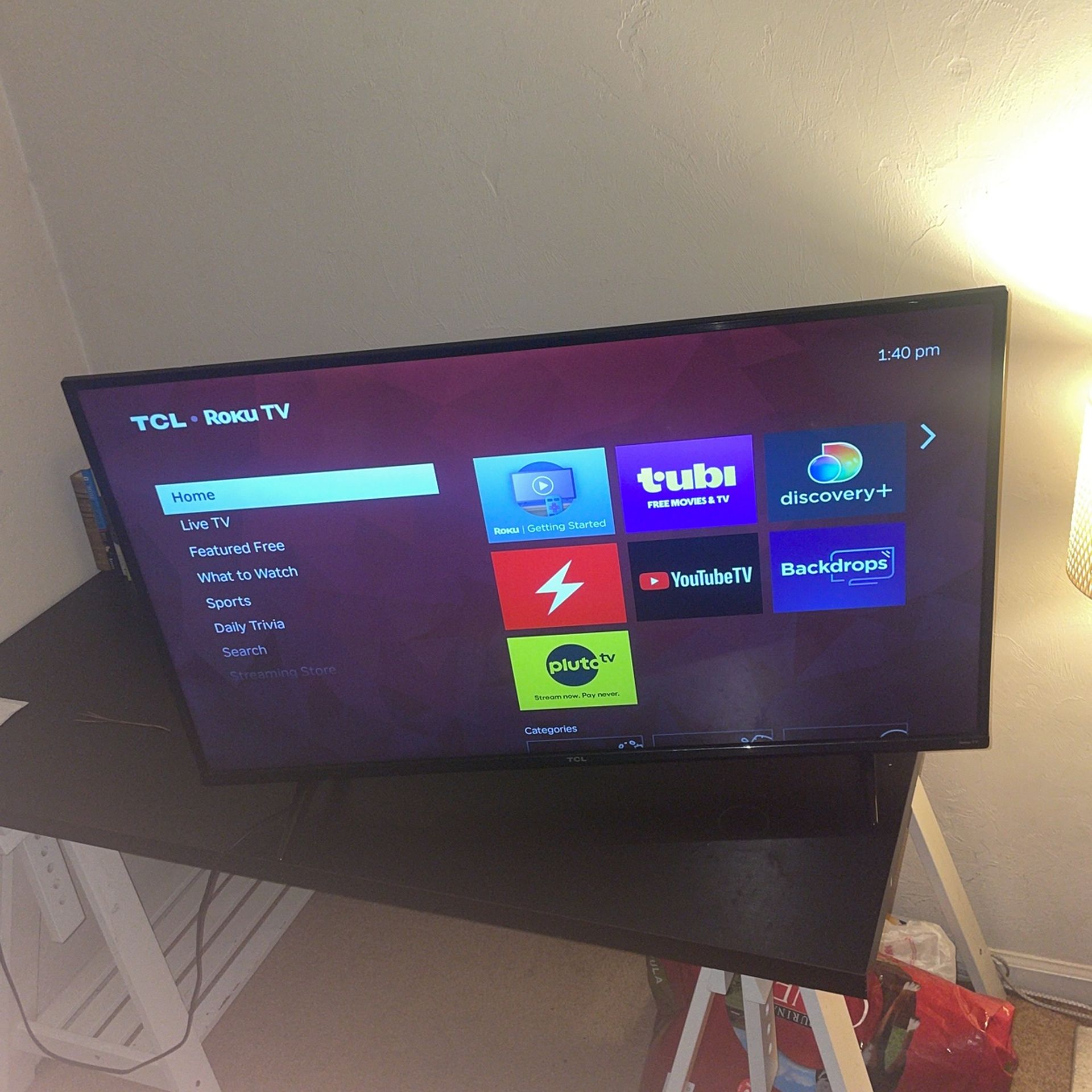 43" TCL roku tv