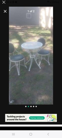 Metal Table With 2 Chairs Included Great Shape Ready To Ride 