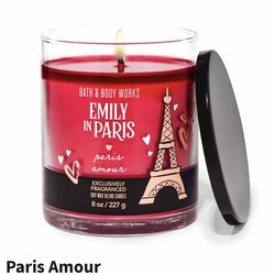 Limited Edition! BATH & BODY WORKS✨Netflix🗼💕👠🎀 EMILY in PARIS “Amour”🎀👠💕single wick candle