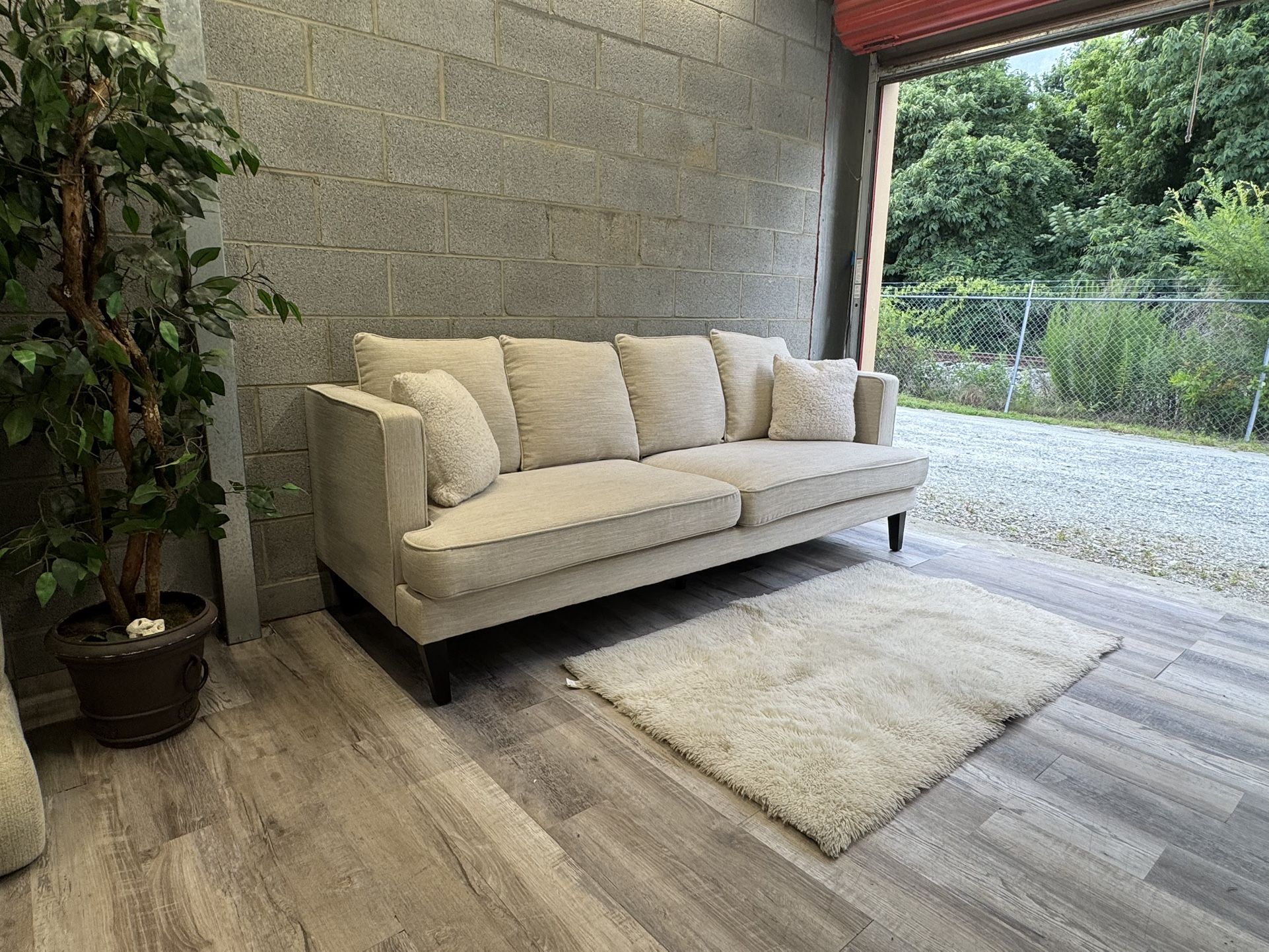 (Delivery) Off white 3-Seater Sofa / Couch