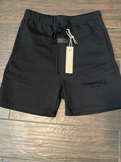 Small Fear of God Essentials Sweat Shorts Black