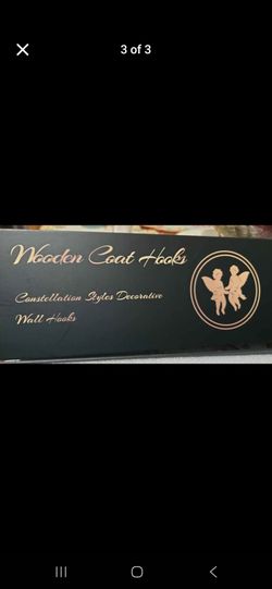 Wooden Coat Hooks (Wall Hooks) Brand New