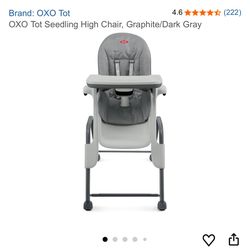 OXO Baby-Toddler  Chair Excellent Condition $50 Obo Gray Cover