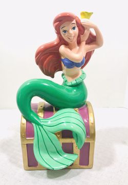 Disney Ariel Little Mermaid Ceramic Porcelain Figurine Bank