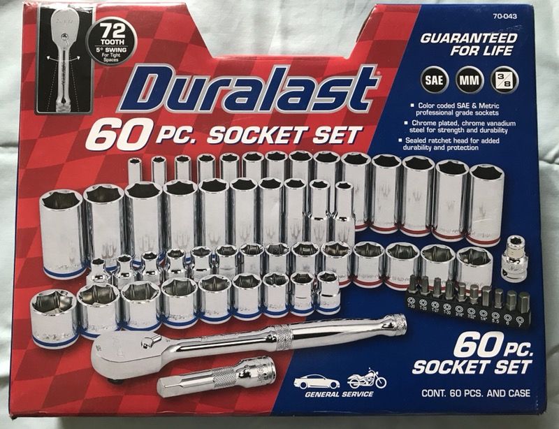 Duralast 60 Piece Socket Set