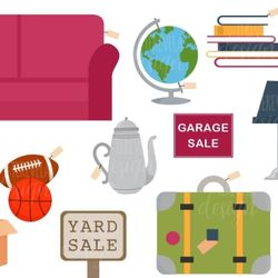 A/C motor, shelves, grill, vases, stuff