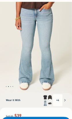 Size 00R Curvy High-Rise Medium Wash Flare Jeans