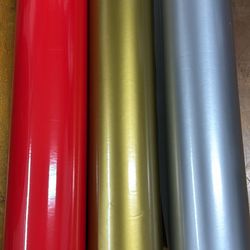 I Have Sticker Vinyl Pricing. The Yard Is Four Dollars. The Size Is 24 Silver Gold And Red.🫵🏻