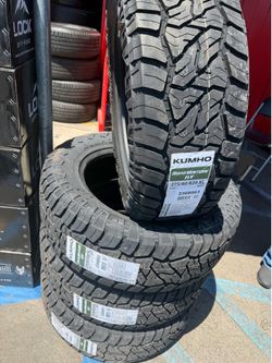 Vendo set de llantas 275 60 20 Kuhmo tires R/T