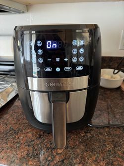 Gourmia Air Fryer - 6 Qt Large Capacity, FryForce 360º, Digital Display with 12 Presets, Roast, Bake, Broil, Dehydrate, Dishwasher Safe Accessories, B