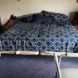 2x TWIN BEDS (currently used as one king), 2x TWIN FRAMES; 2x BOX SPRINGS & 2x MATTRESSES 