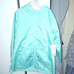 Rain Coat Kids  Carter's Size 5-6 New