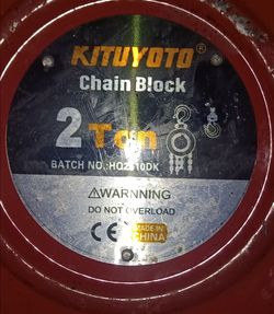 2 ton chain hoist