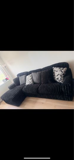 Corduroy L shaped Sofa