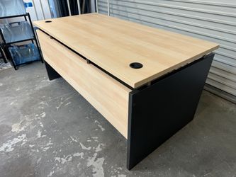 Large Office Desk with Cable Management
