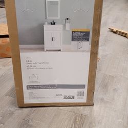 Vanity With Top & Mirror