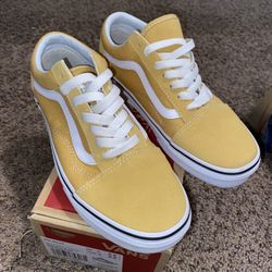 Yellow Old School Vans 