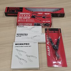 Mechanics Tools Bundle - Pliers - Long Flex-Head Ratcheting Wrench Set